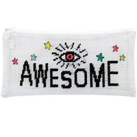 Stickset - Awesome Etui - Kreuzstich - 21 x 10cm - Rico Design