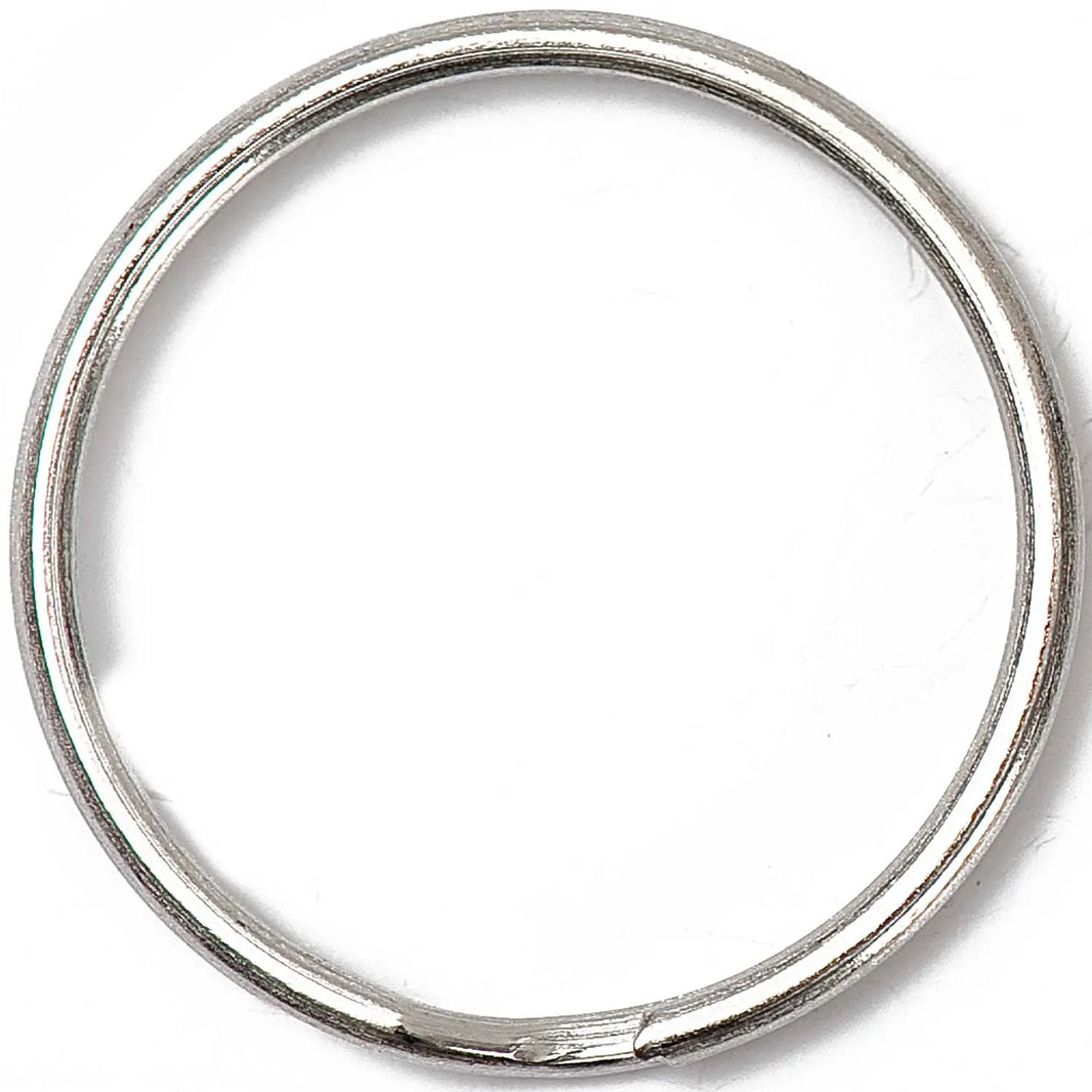 Keyring - silver - 2pcs - 30mm - Rico Design