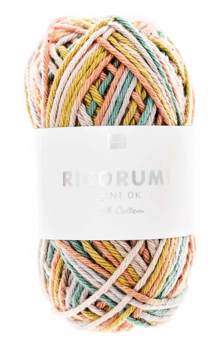 Yarn - Cotton - 25g - multicolour - 004 - Creative Ricorumi Print - Rico Design