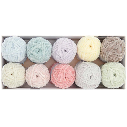 Chenille Garn - 25g - 10 Stück - pastel - Creative Ricorumi Nilli Nilli - Rico Design