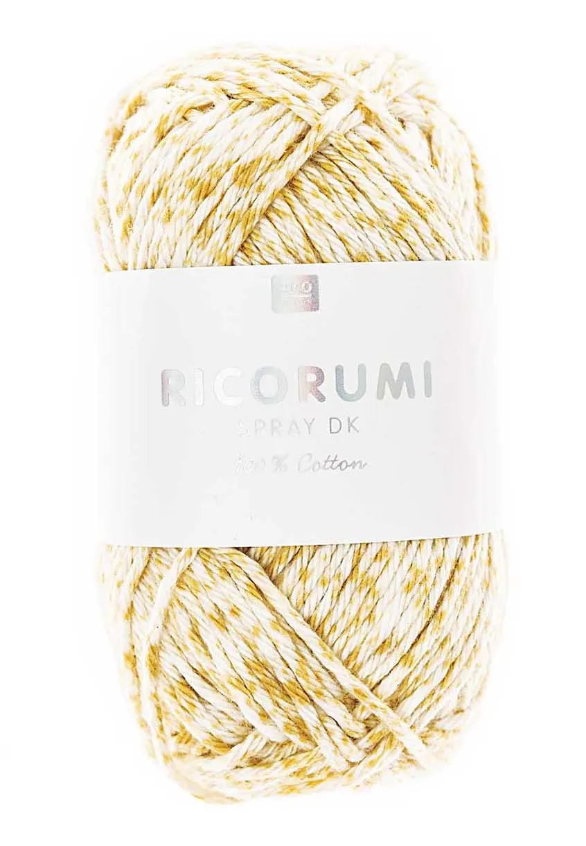 Garn - Baumwolle - 25g - 001 - gelb- Creative Ricorumi Spray - Rico Design