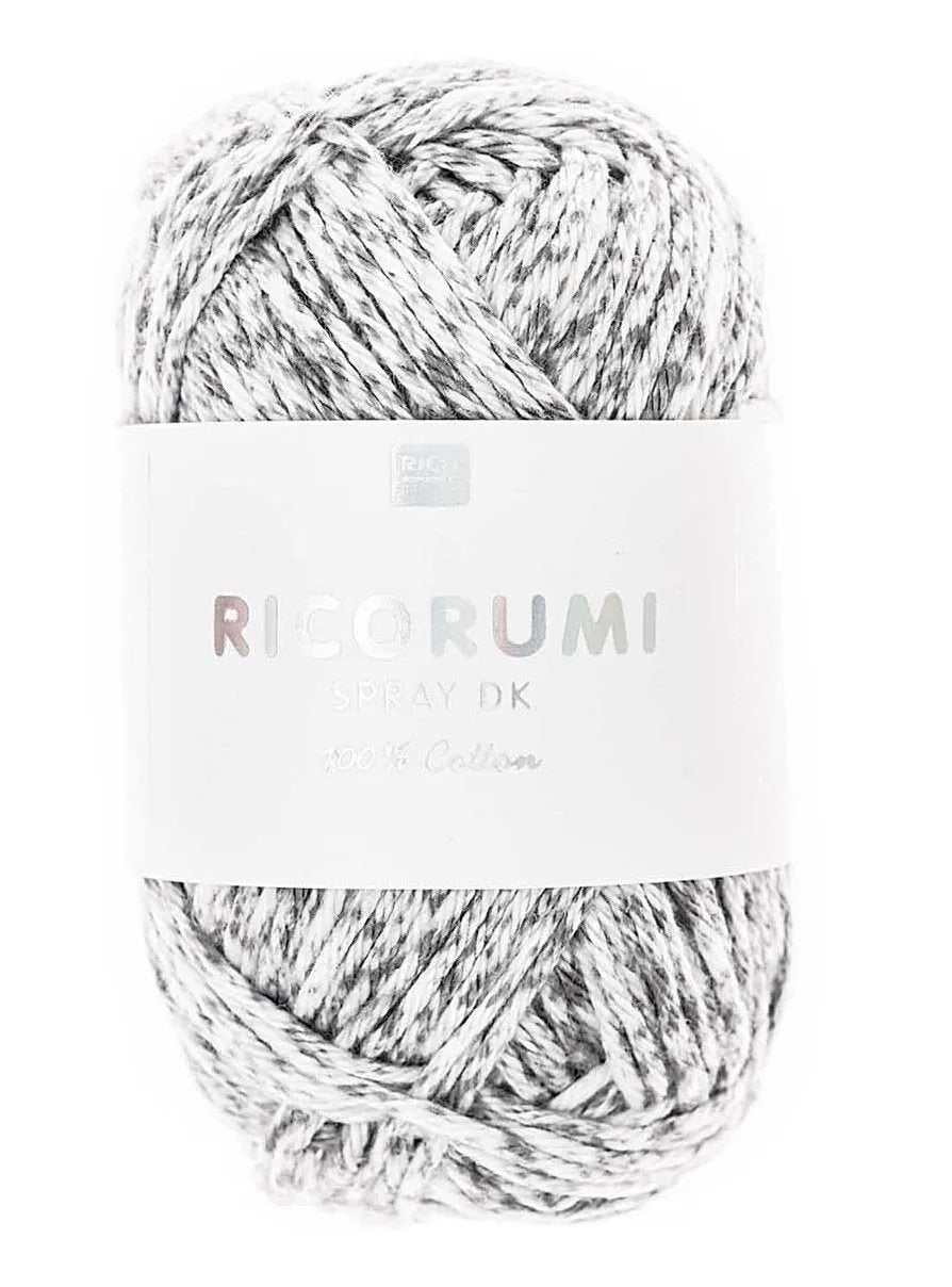 Garn - Baumwolle - 25g - Grau - 010 - Creative Ricorumi Spray - Rico Design