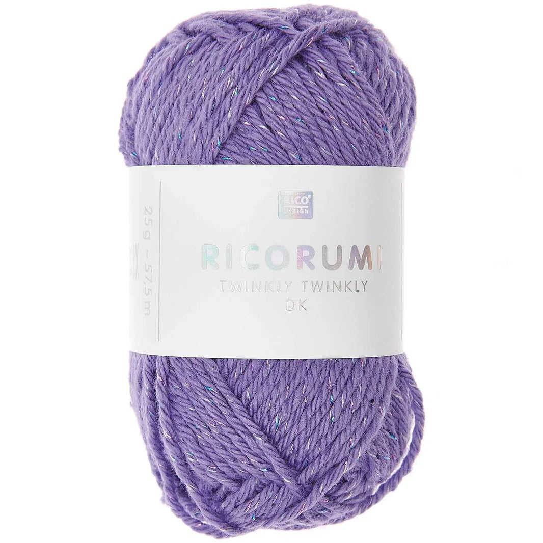 Yarn - Cotton - dk - 25g - lila- 011 - Creative Ricorumi Twinkly Twinkly - Rico Design