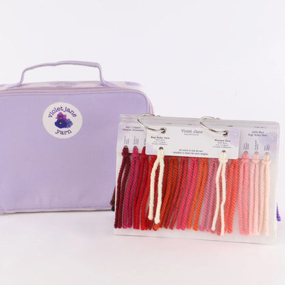 Punch Needle Garn Musterkarte - Uni-Farben - Violet Jane - The Oxford Company