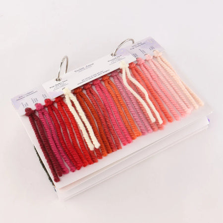 Punch Needle Garn Musterkarte - Uni-Farben - Violet Jane - The Oxford Company