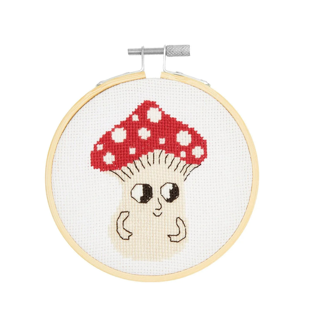 Stickset - kleiner Pilz - Kreuzstich - 10cm - Rico Design