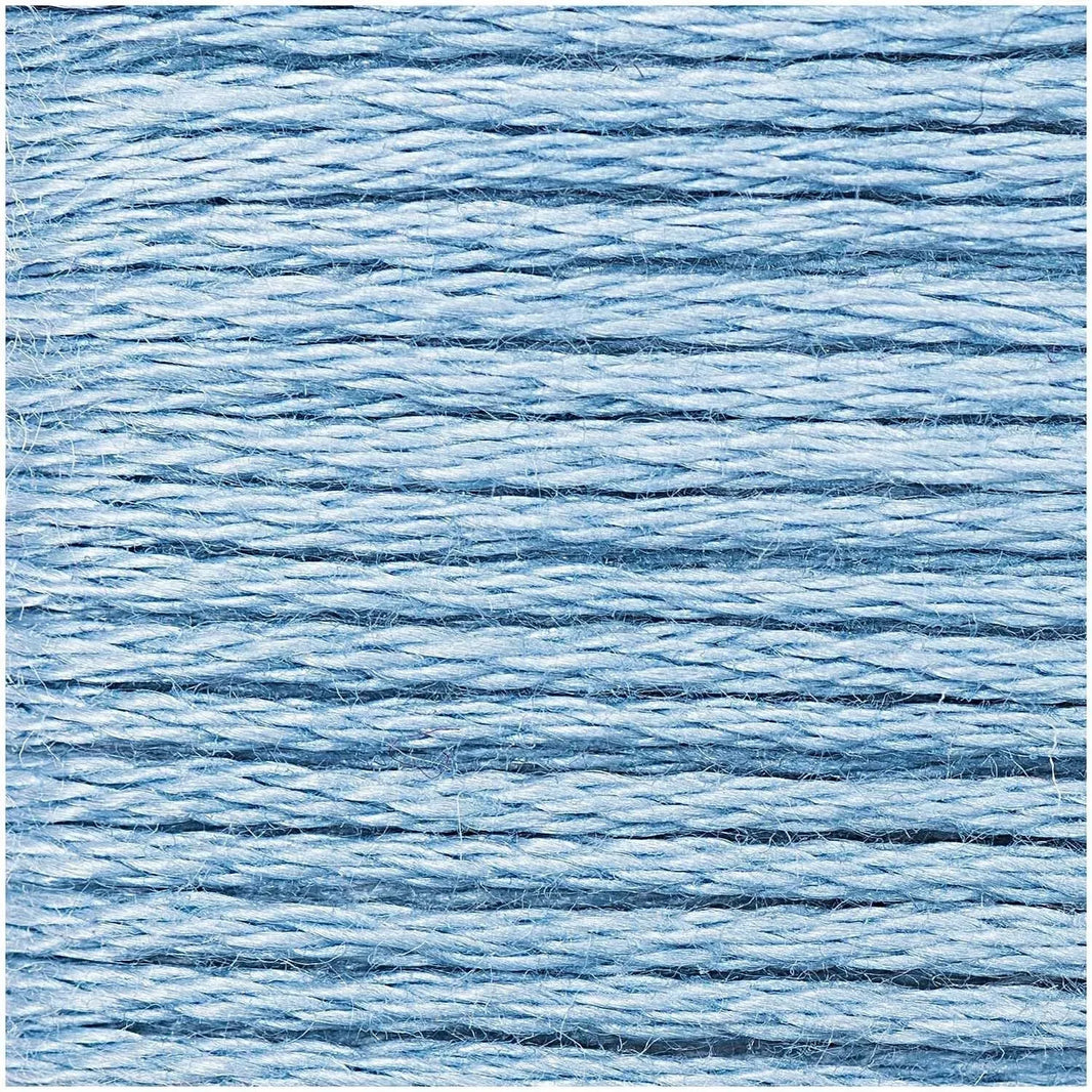 Stranded Cotton Mouliné (8m) - Blau - 122 - Rico Design