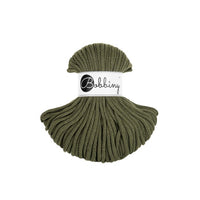 Braided cord 5mm - Cotton - Avocado - Bobbiny