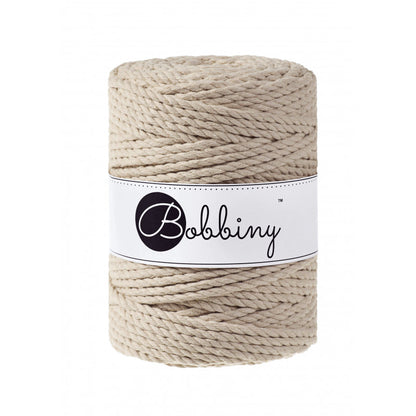 Makramee 3ply Schnur - 5mm - 100m - cotton - Bobbiny