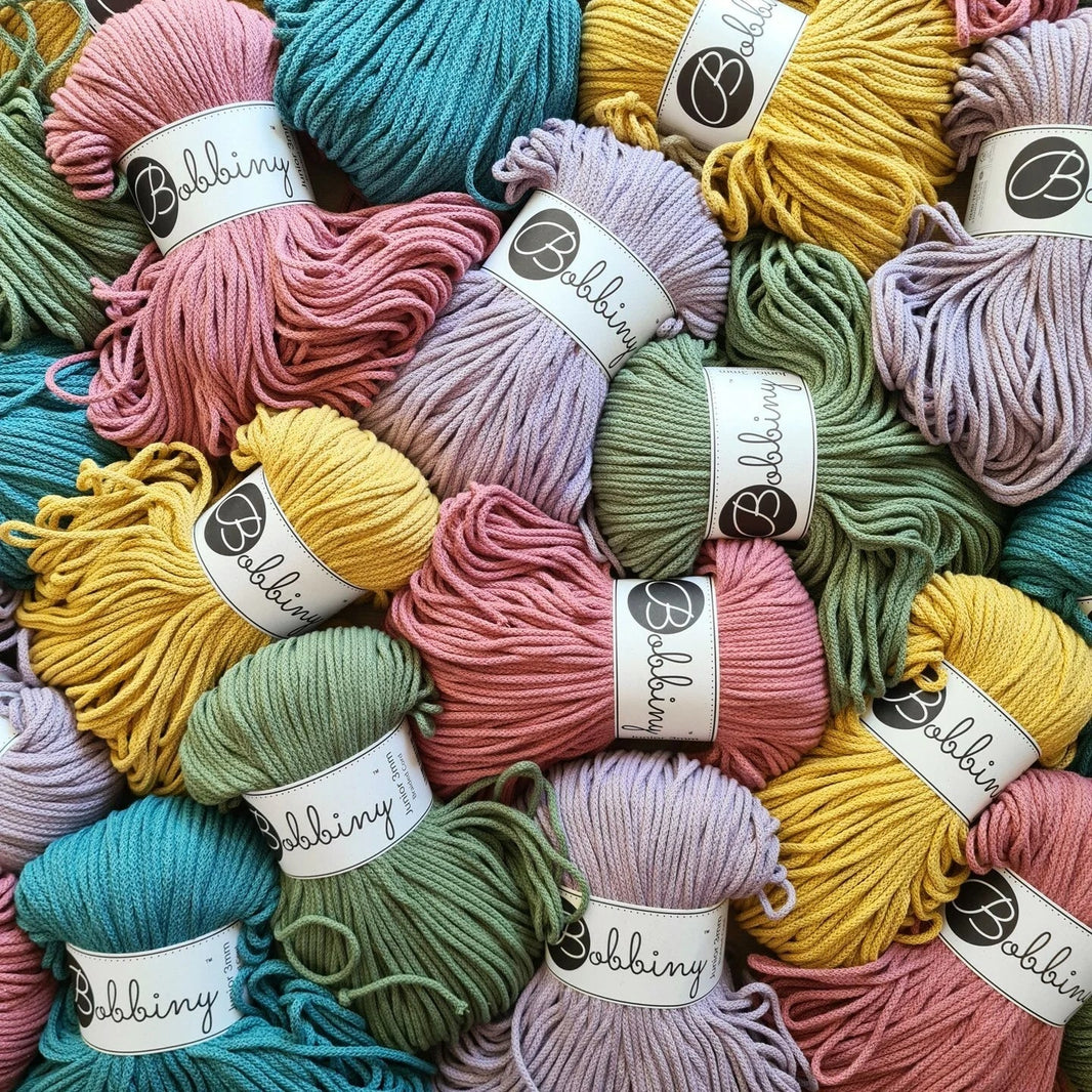 Braided Cord 5mm (100m) - Cotton - Bobbiny