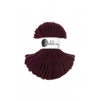 Braided cord 5mm - Cotton - Burgundy - Bobbiny
