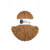 Braided cord 5mm - Cotton - Caramel - Bobbiny