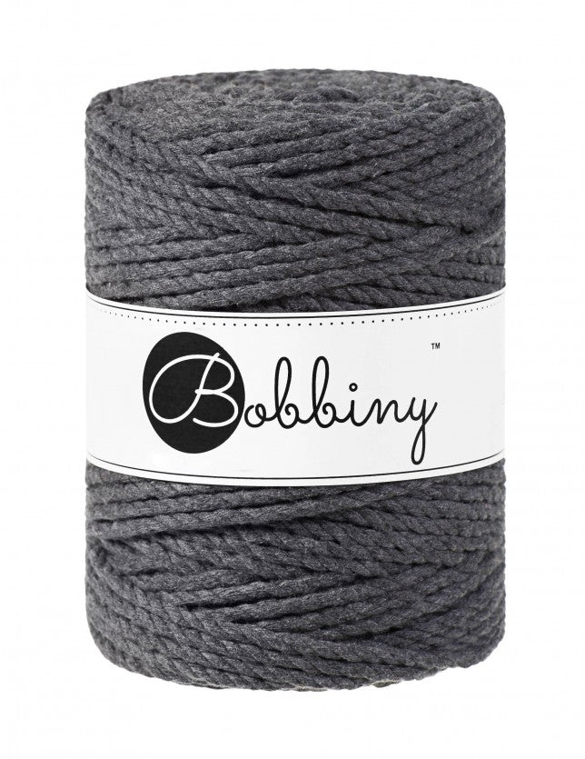 Macrame 3ply Rope - 5mm - 100m - cotton - Bobbiny