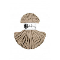 Braided cord 5mm - Cotton - Sand - Bobbiny