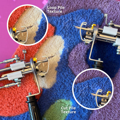 Tufting Starter Saver Set – AK-V Cut Pile Tufting Machine - Carpet Grippers - Tufting Cloth & Felt