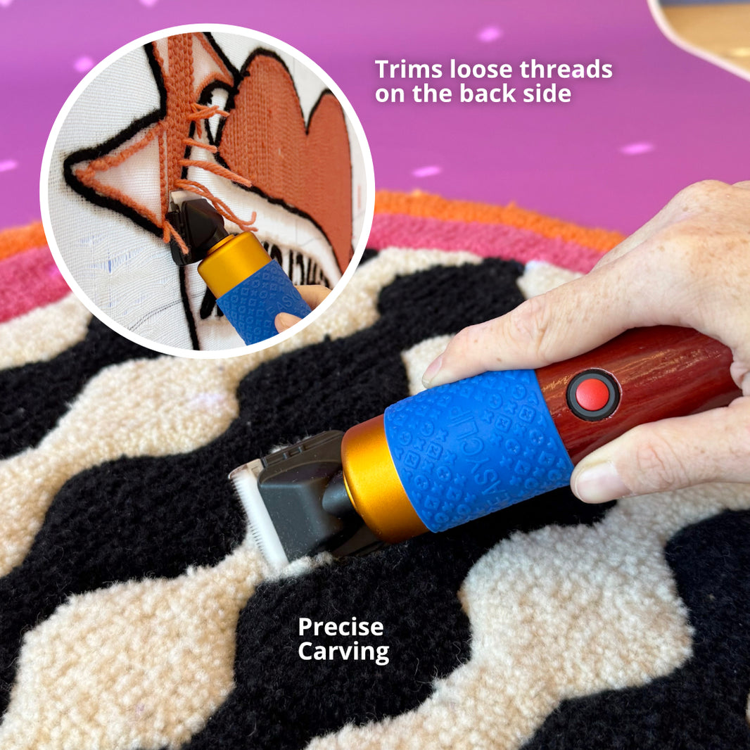 Complete Rug Carving Kit – Clipper, Guide, Bendt & Duckbill Scissors