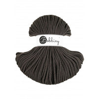 Braided cord 5mm - 50m - Cotton - Espresso - Bobbiny