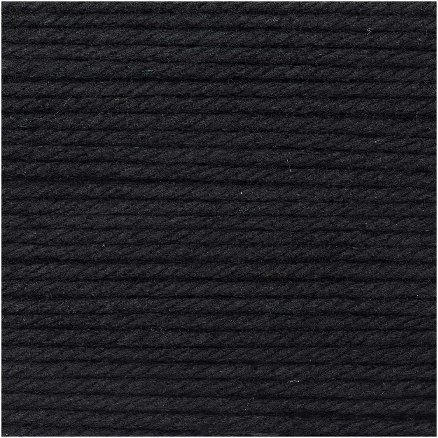 Essentials Mega Chunky Wool Rico 100g - 016 - Schwarz - Tuftinglove