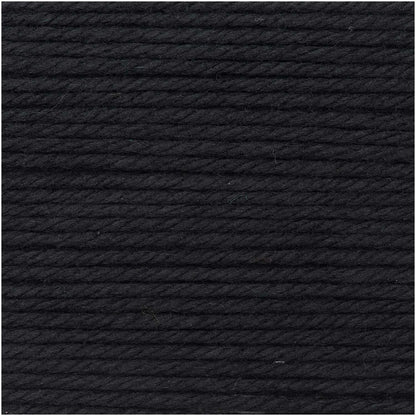 Essentials Mega Chunky Wool Rico 100g - 016 - Schwarz - Tuftinglove
