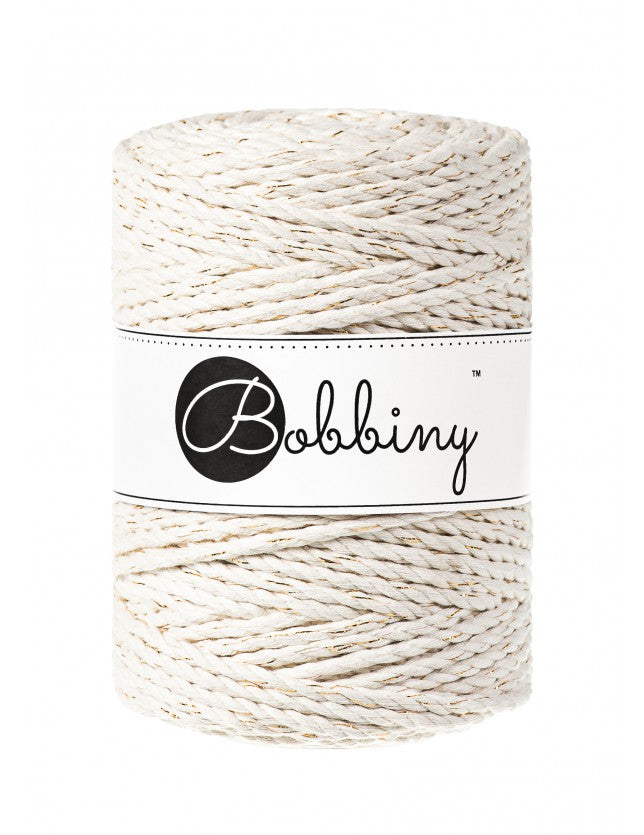 Macrame 3ply Rope - 5mm - 100m - cotton - Bobbiny