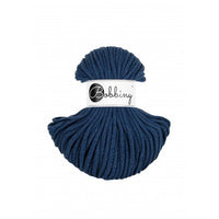 Braided cord 5mm - Cotton - Jeans - Bobbiny