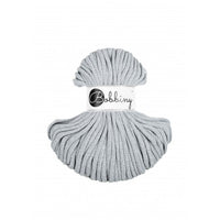 Braided cord 5mm - Cotton - Light Grey - Bobbiny