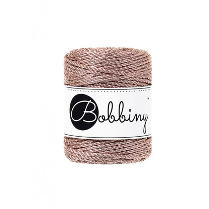 Makrame Rope Metallic - 3ply - 3mm - 50m - Bobbiny
