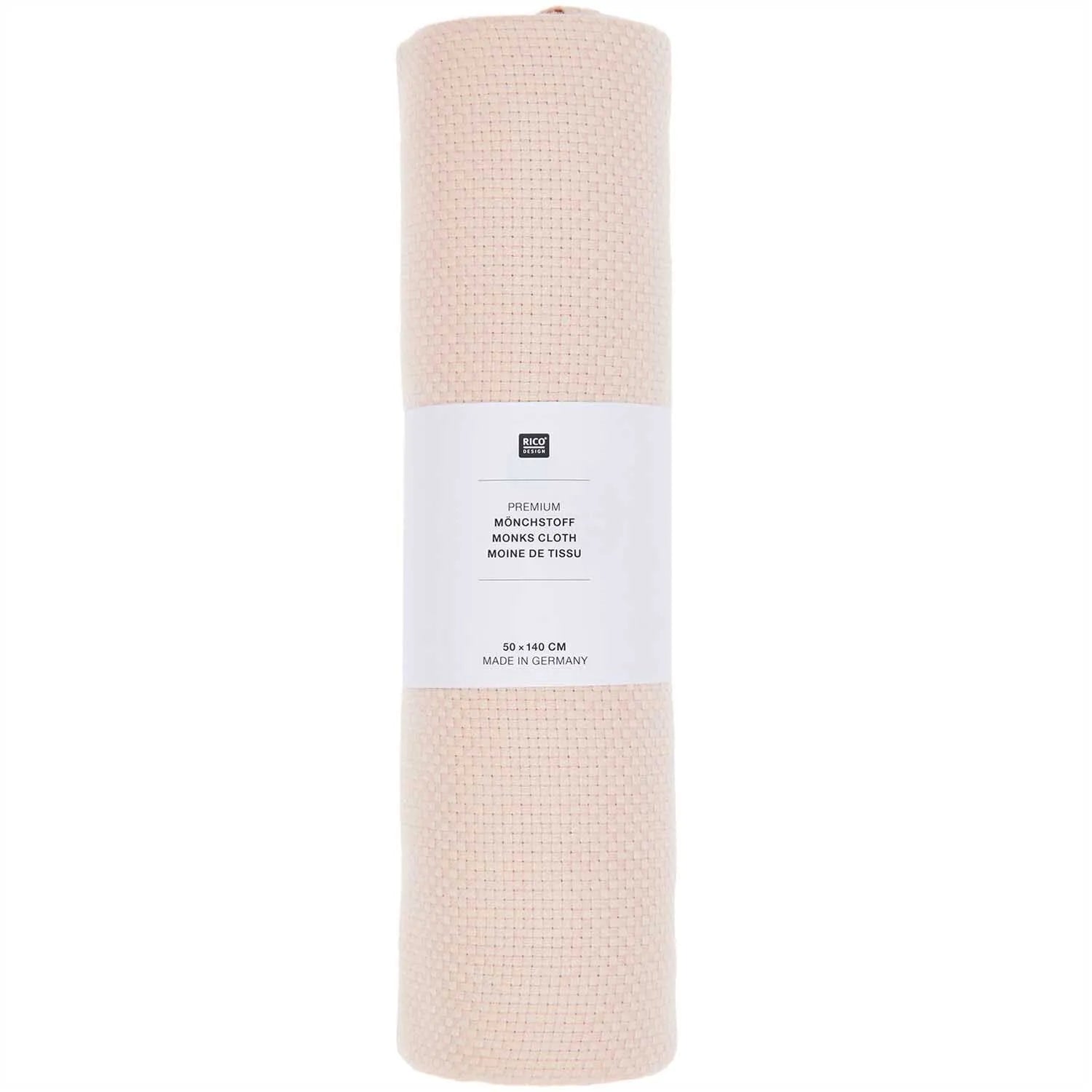 Monkscloth, 50 x 140cm, Rico - Natur - Tuftinglove