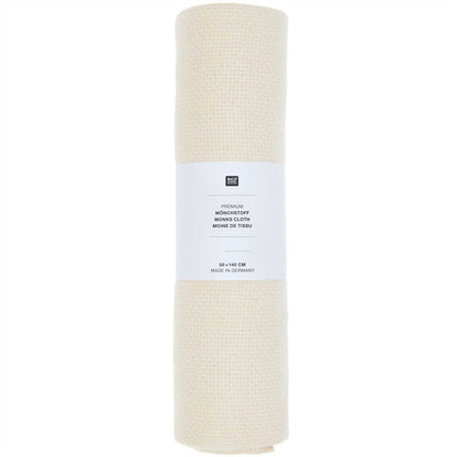 Monkscloth, 50 x 140cm, Rico - Natur - Tuftinglove