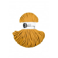 Braided cord 5mm - Cotton - Mustard - Bobbiny