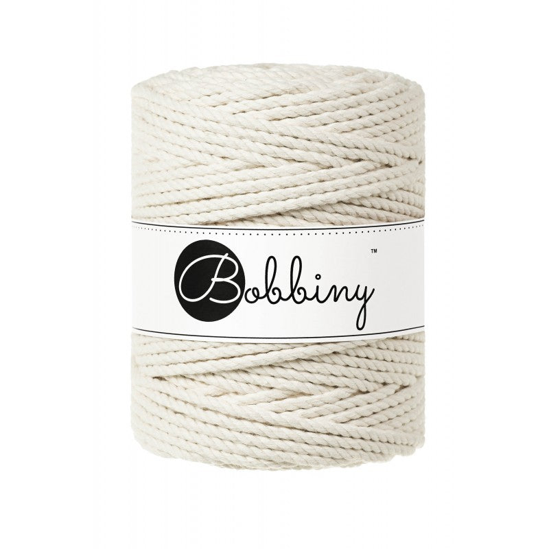 Macrame 3ply Rope - 5mm - 100m - cotton - Bobbiny