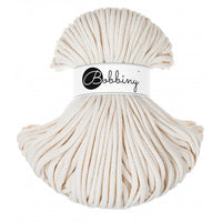 Braided cord 5mm - Cotton - Natural - Bobbiny