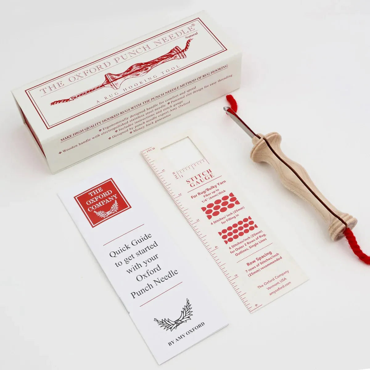 Oxford Punch Needle - Fine Point - #14 3mm loop (1/8” tall loop) - Tuftinglove
