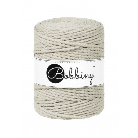 Macrame 3ply Rope - 5mm - 100m - cotton - Bobbiny