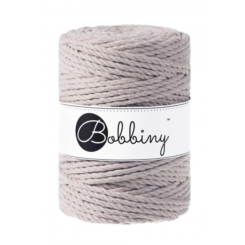 Macrame 3ply Rope - 5mm - 100m - cotton - Bobbiny