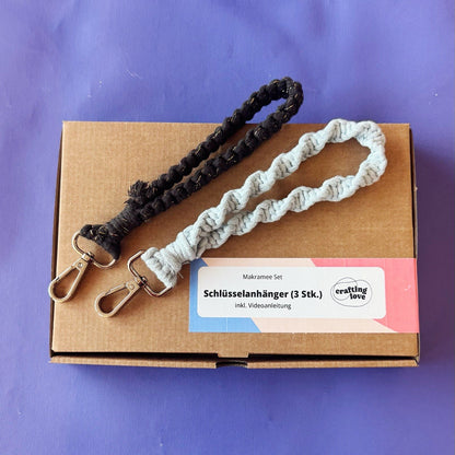 Keychain Loop - 3er -Macramee Set - Craftinglove