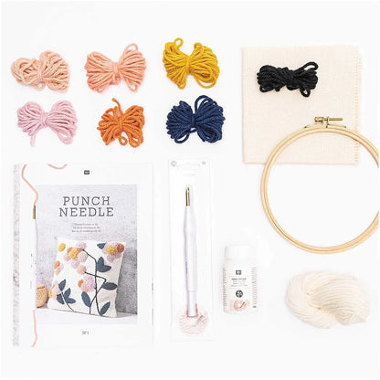 Punch Needle Kit, Flower, Rico - Tuftinglove