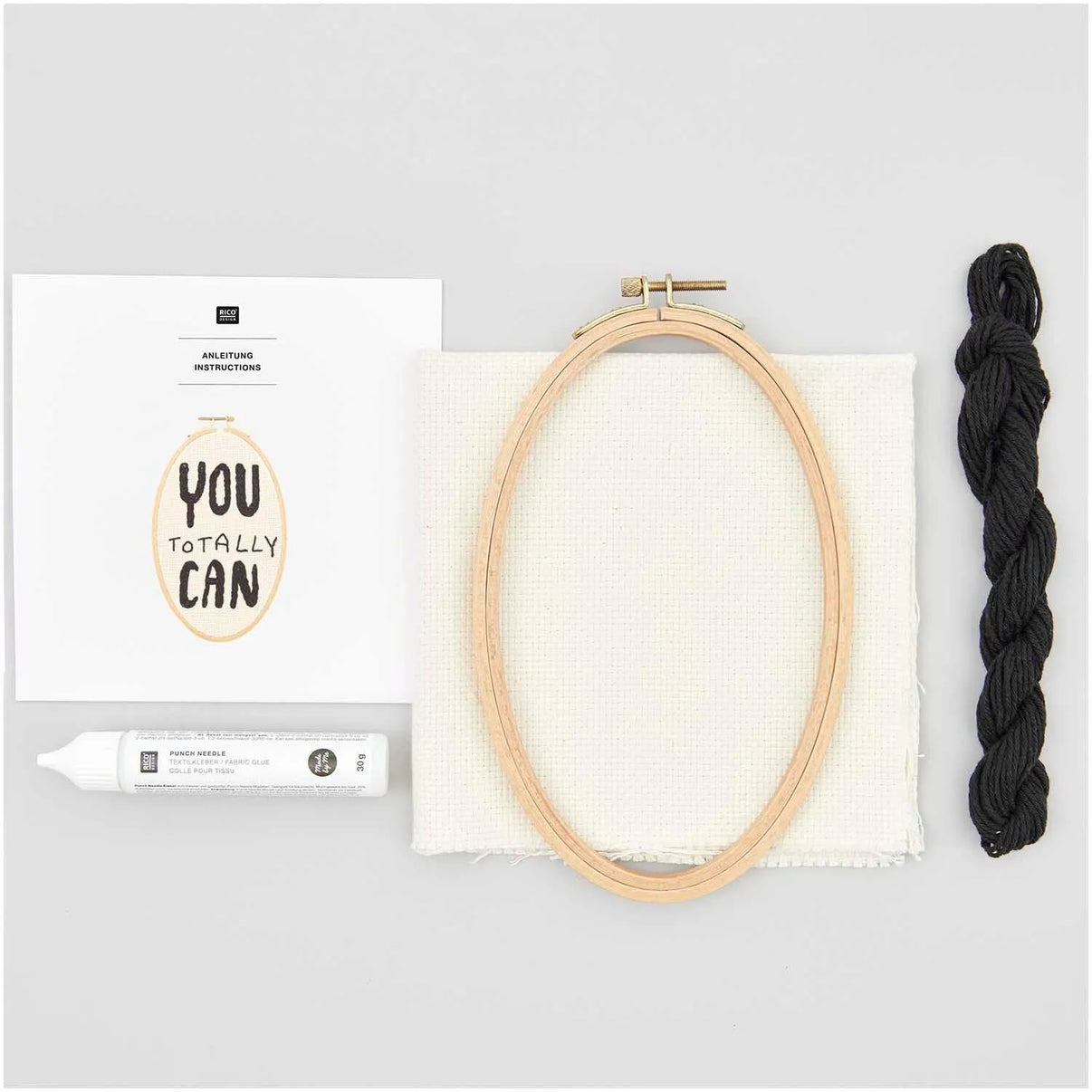 Punch Needle Kit, You totally can, Rico - Tuftinglove