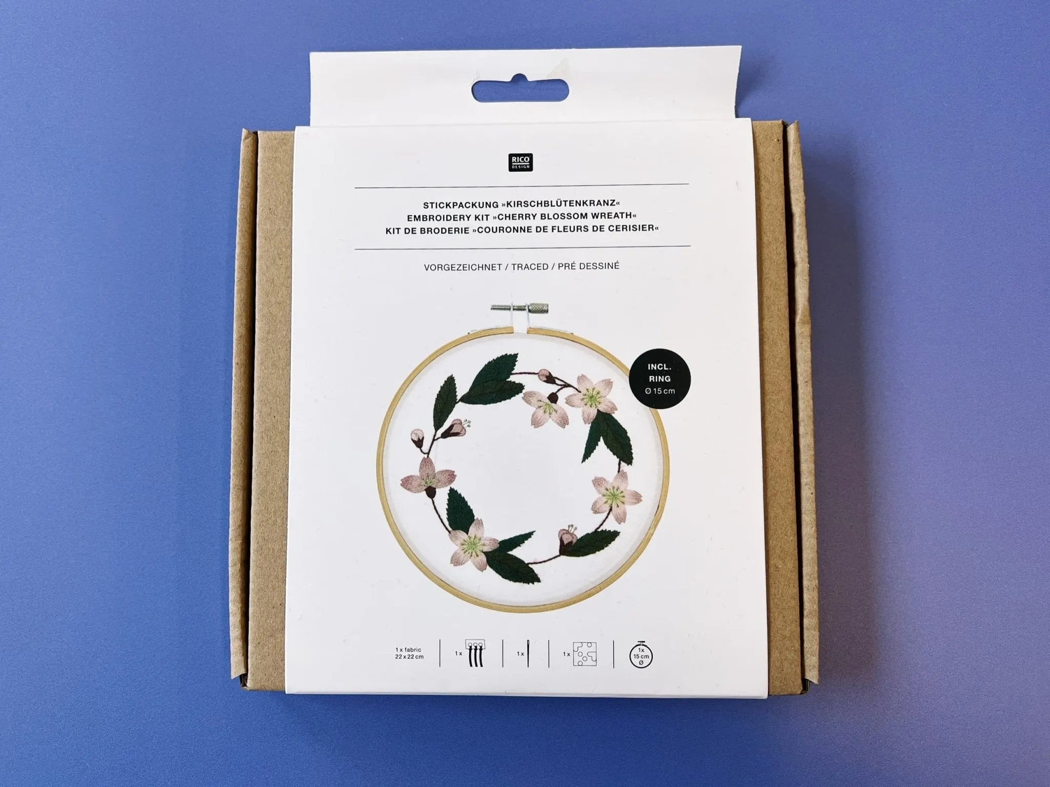 Rico Stickkranz Kirschblütenkranz - Tuftinglove