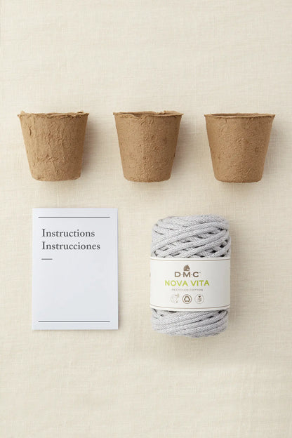 Makramee-Set Plant Hanger - 3 hanger - Mindful Making - DMC