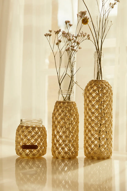 Makramee-Set Bottle cover - Mindful Making - DMC