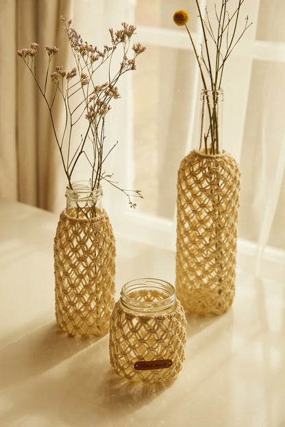 Makramee-Set Bottle cover - Mindful Making - DMC