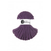 Braided cord 5mm - Cotton - Violet - Bobbiny