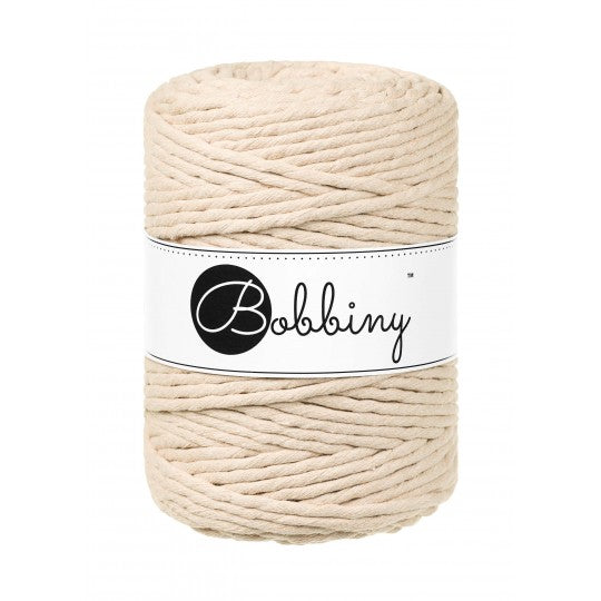 Macrame 3ply Rope - 5mm - 100m - cotton - Bobbiny