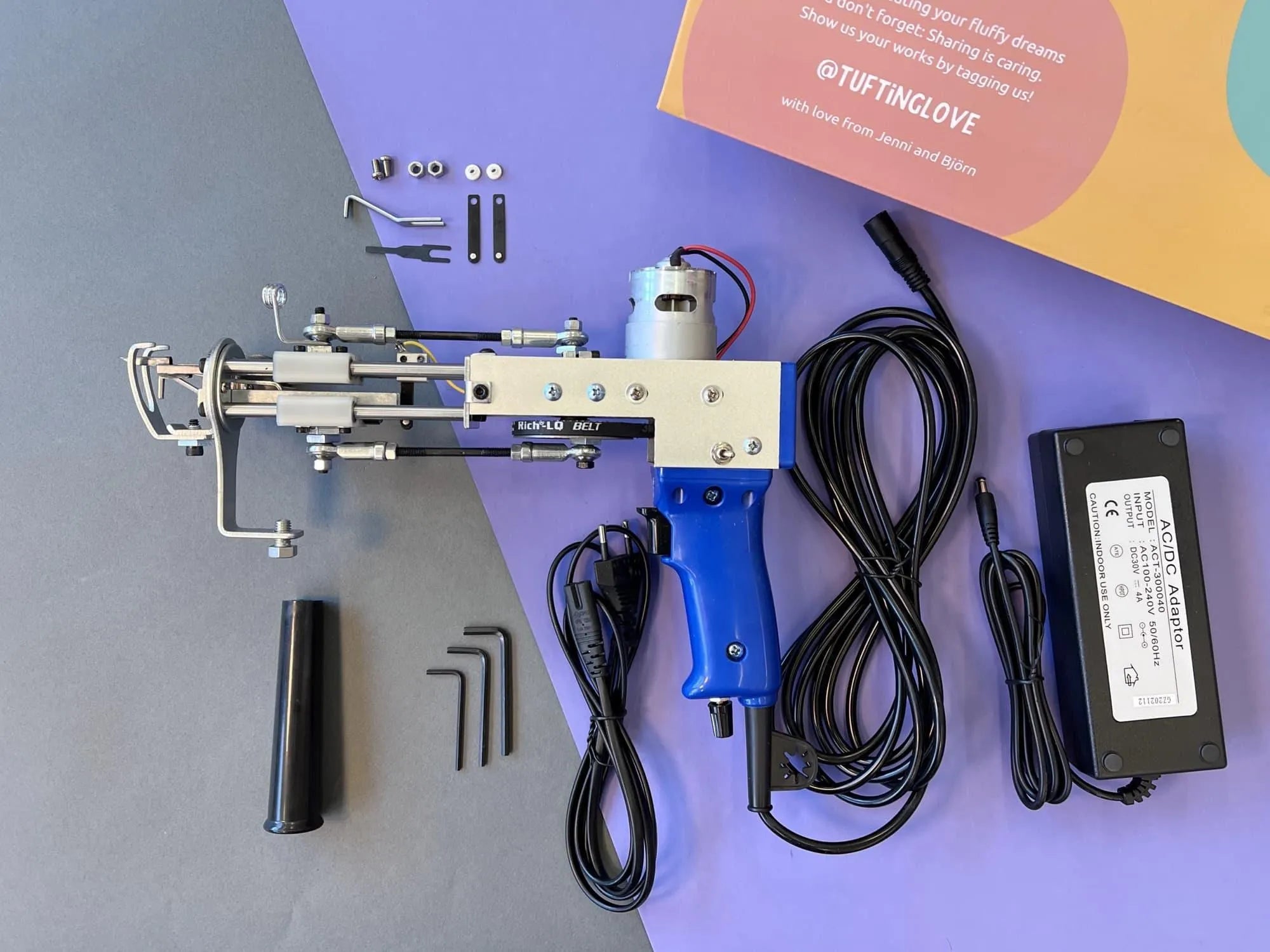 AK-II Loop Pile Tufting Machine - Clear - Tuftinglove