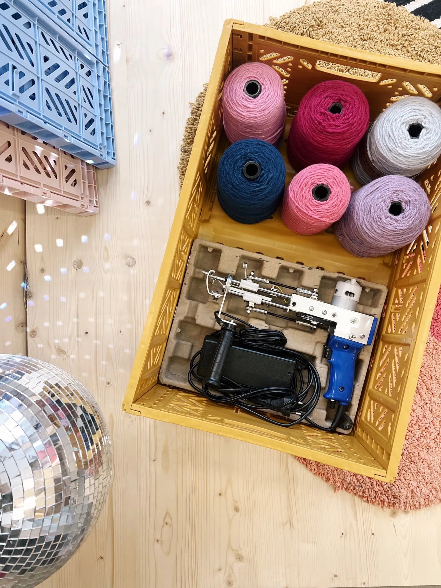 Aykasa Crate Maxi - Tuftingmachine and Yarn - Navy - Tuftinglove