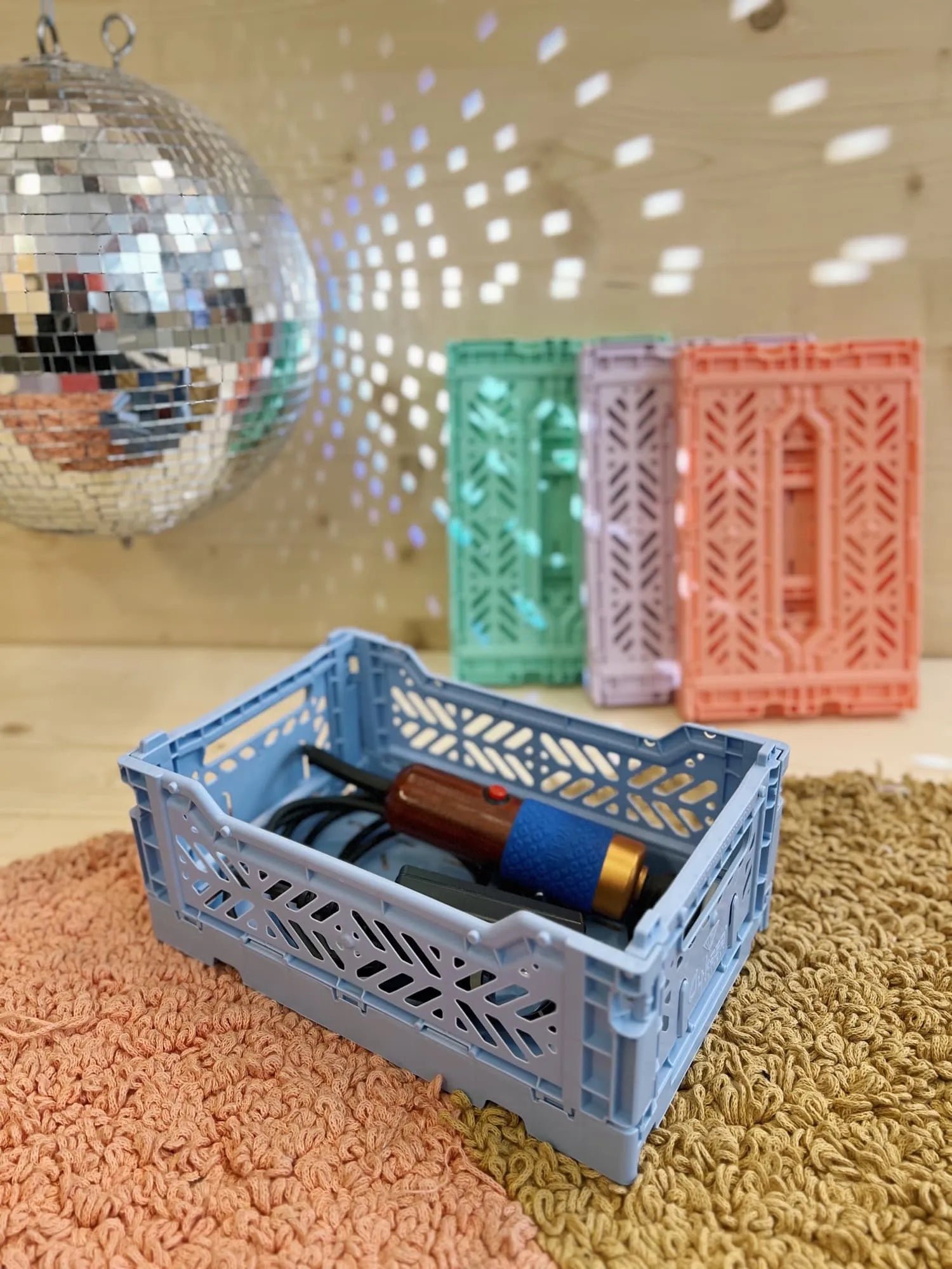 Aykasa Crate Mini - Carving Machine - Baby Blue - Tuftinglove