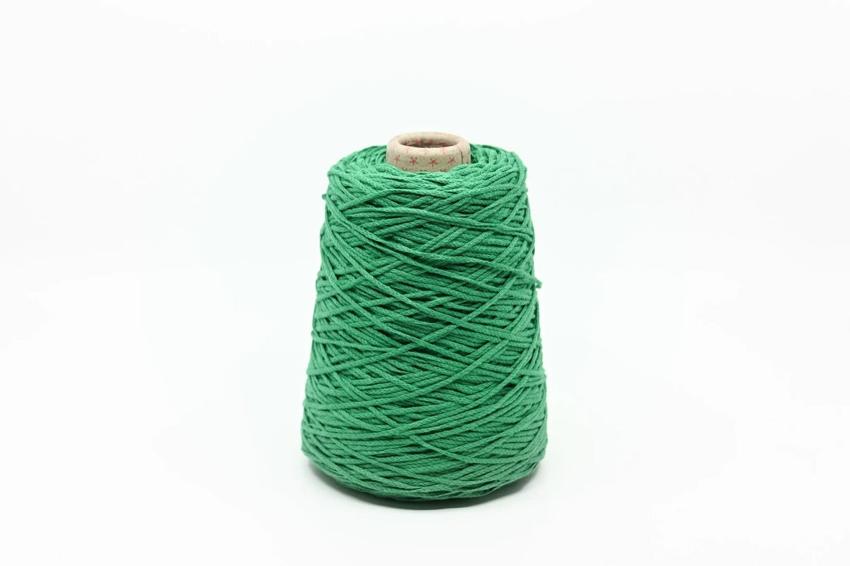 Recycled Cotton Yarn - Grass Green - Tuftinglove