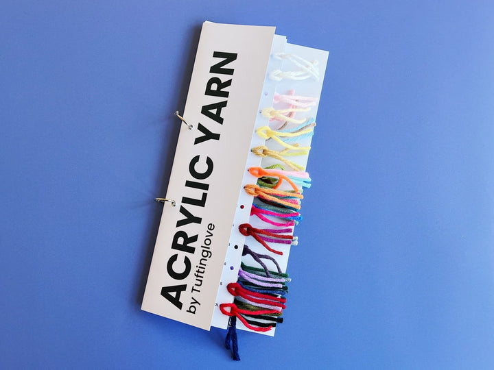 Samplecard Acrylic Yarn - - Tuftinglove